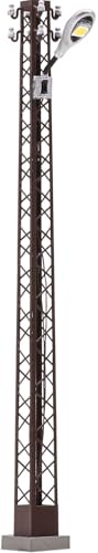 Lampe à poteau grillagé ovale blanc rouillé éclairage modélisme H0 4183