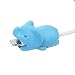 Produktbild Mlorras Tier Kabel Silikon Datenkabel Protector Kabelbeißer Ladekabel USB Aufladekabel Datenkabel Schützt Kabelschutz Zubehör für iPhone iPad Samsung A6 Huawei P20 Mate20 Lite Hellblauer Elefant