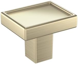 Signature Hardware 954053-1 Matilde 1 Inch Rectangular Cabinet Knob - Golden Champagne