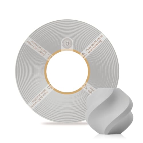 PLA Basic Refill Filament 1.75mm High-Speed Easy to Print Eco Friendly with RFID for Bambu Lab X1 X1C P1S P1P A1 A1 MINI AMS 1KG (2.2lbs) Exclude Spool +/- 0.03mm (Light Grey 10104)