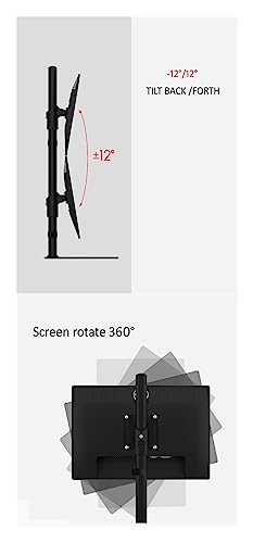 Soporte de monitor dual brazo de montaje LCD LED de movimiento completo para mesa 5