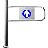 Heavy-Duty Metal Swing Gate - Self-Closing Security Door with Spring-Loaded Mechanism - Perfect for Markets, Warehouses, Shops & Industrial Safety Solutions