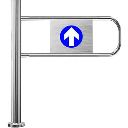 Self-Closing Metal Swing Gate - Durable Safety Door for Supermarkets &amp; Warehouses | Reliable Security Access Control Solution
