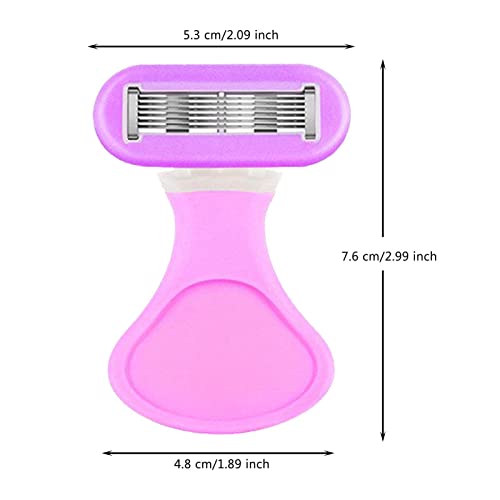 Barbeador Corporal para Mulheres | Barbeador Manual | Lâmina de 6 Camadas Senhoras Mini Barbeador Ba