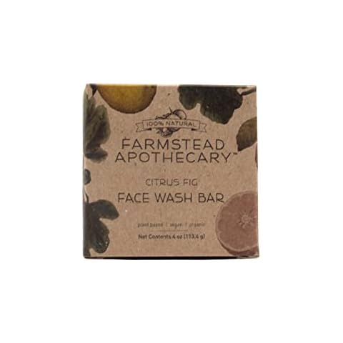 Farmstead Apothecary, Plant Based Face Wash Citrus Fig, 4 Oz (Bar- Plastic Free) Cover