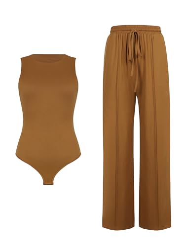 Pantalon de survêtement long avec poche et haut pour le fitness