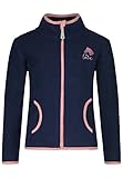 SALT AND PEPPER BY KIDS PARK Damen Fleece Jacke Wild Horses mit moderner Pferde Stickerei Navy, 140/146