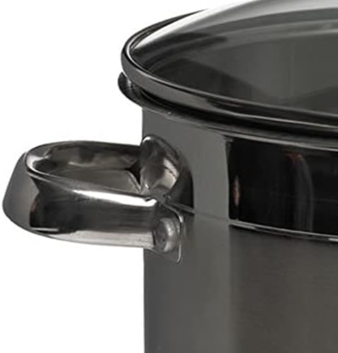 wilko Stock Pot 12l, Lightweight Stainless Steel Stock Pot, Dishwasher Safe Glass Stock Pot, 22.0cm h x 29.6cm w X 38.4cm d