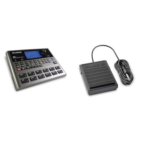 Alesis SR-18 Studio Drum Machine With 500 Sounds & Alesis ASP-1 MKII Sustain Pedal