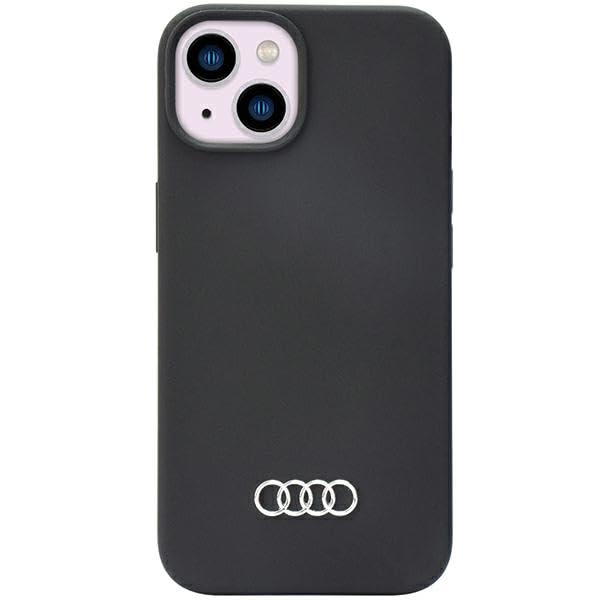 Audi Coque de Protection en Silicone Rigide pour iPhone 14 6,1" Noir AU-LSRIP14-Q3/D1-BK