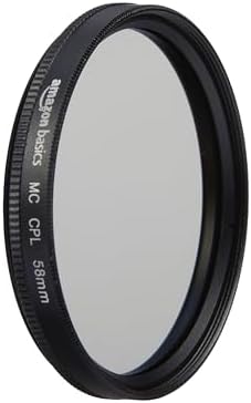 Amazon Basics 58 mm Circular Polarizer Protection Filter for Deep...