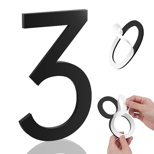 Image of 8 Inch House Numbers, Self-adhesive for Outside Mailbox House Number (3)