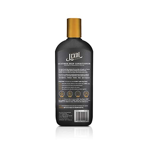 Lexol Leather Conditioner, Use On Car Leather, Furniture, Shoes, Bags, And Accessories, Trusted Leather Care Since 1933, 16.9 Oz Bottle #TOP1