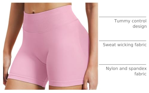 Image of VOYJOY Women Workout Impact Shorts 2.5 inch / 3.6 inch / 4.5 inch / 6 inch Scrunch Butt Booty | Tummy Control, High Waisted, Bike Short, Gentle Compression, for Women