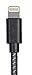 Monoprice Durable Braiding Apple MFi Certified Lightning to USB Charge & Sync Cable - 1.5 Feet - Black Compatible With iPhone X 8 8 Plus 7 7 Plus 6s 6 SE 5s, iPad, Pro, Air 2