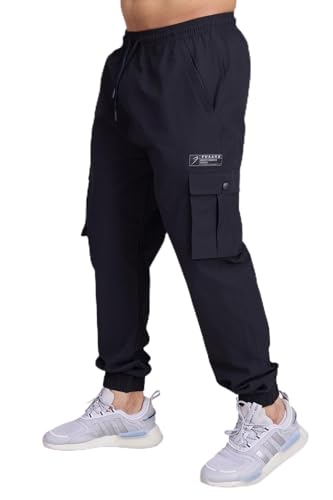 Image of FUAARK Script Regular Fit Sports and Gym Mens Cargo Joggers