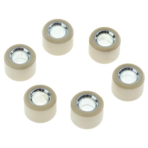 NITAGO 6 Piezas Rodillo de Variador Rueda Motriz Repuesto de Rodillo Material Resistente para Motor GY6 125cc 150cc Adecuado para Mantenimiento Scooter, 13g