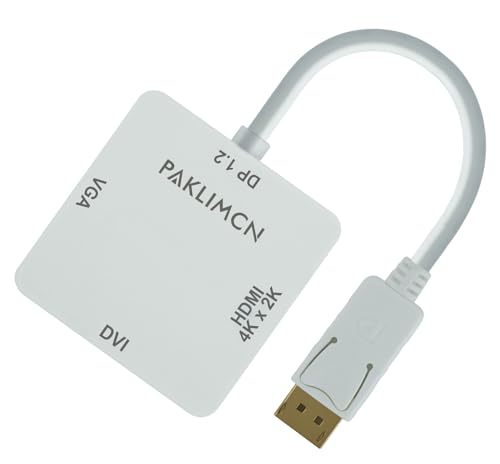 Belin Link ZMDDE-01 Paklimcn Dp To Hdmi Vga Dvi Adapter Displayport To Hdmi 4K Adapter 3 In 1 Display Port To Hdmi Vga Dvi Converter Male To Female Gold-Plated cover