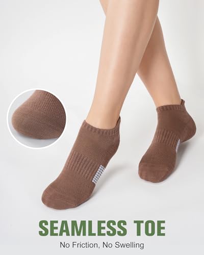 Image of Niorasen Ankle Socks for Women, 6 Pairs Breathable Bamboo Viscose Low Cut Thin Socks,Moisture Wicking Casual Sports Running