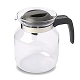 wenco Glaskanne 1,25 l - Ideal für Tee, Kaffee und Kaltgetränke, hitzebeständig, mit...