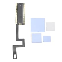 FPC Flex Cable, Flex Extension Cable Data with 3Pcs Silicone Thermal Pads and Bendable Double Sided Tape for NGC DOL 001, Compatible with for Pi