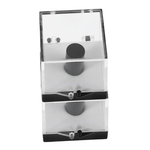 GRIRIW Mineral Crystal Box 2pcs Gemstone Display Cases Lightweight Portable and Modern Design