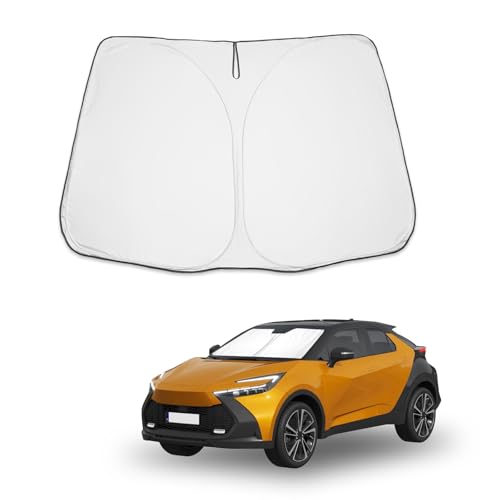BIBIBO Parasole Parabrezza compatibile con Toyota C-HR/Hybrid 2016-2025, Parasole per Auto per la Parabrezza Anteriore, Copri Cruscotto Auto Interno Contro i Raggi UV BIBIBO Parasole Parabrezza compatibile con Toyota C-HR/Hybrid 2016-2025, Parasole per Auto per la Parabrezza Anteriore, Copri Cruscotto Auto Interno Contro i Raggi UV