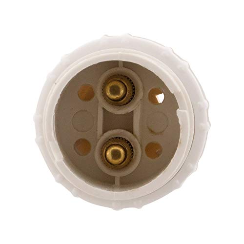 Zenitech 3 x B22 Nylon sockets with 1 Ring, White - Image 4