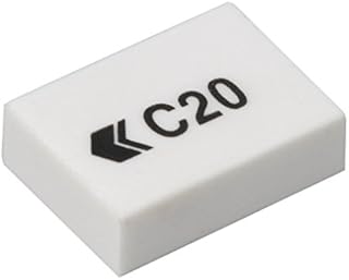 Hainenko 795107 Value C20 White Eraser (Pack of 45)
