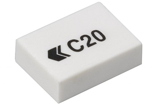 Hainenko 795107 Value C20 White Eraser (Pack of 45)