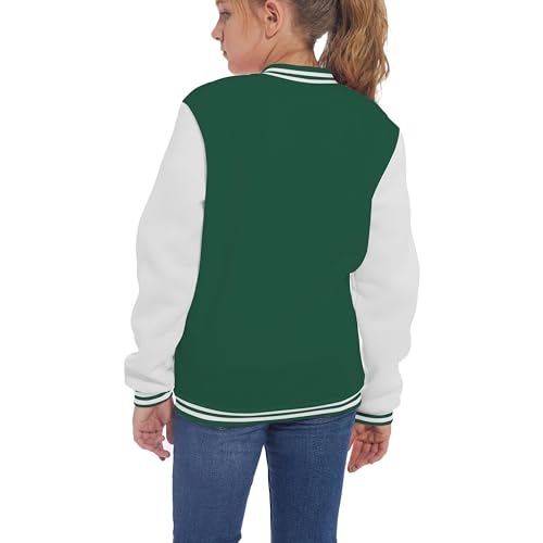 Mowbeat Kids Baseball Jacket Girls Bomber Jackets Boys Varsity Coats Top for Girl Sports Track Outerwear3