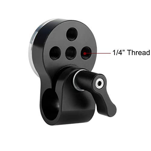 Niceyrig Rosette Adapter With 15Mm Single Rod Clamp, M6 Thread Rosette Mount Applicable For Camera Video Support System #TOP3