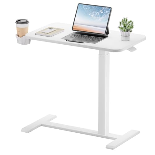 GTPLAYER Small Standing Desk with Hidden Wheels,...