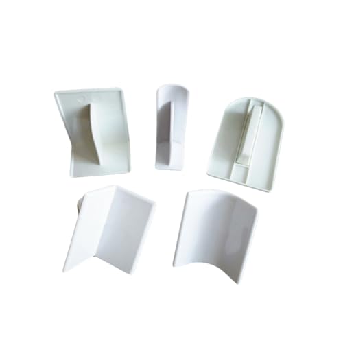 Cabilock 5pièces Racloir à Gâteau Lisseur à Fondant Spatule Lissante pour Pâtisserie De Outil De Décoration pour Gâteaux Fondant Et Pâte à Sucre