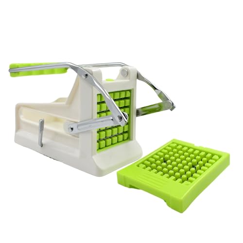 Image of French Fry Cutter Stainless Steel | Professional Potato Fries & Vegetable Cutter | Heavy Duty Manual French Fries Slicer for Potato, Onion, Carrot & Cucumber (1 Pc)