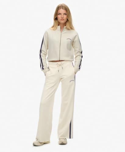 Superdry Para Mujer. W2012551A Sudadera Essential Logo Zip Track Beige (S), Casual, AlgodóN, Manga Larga - 3