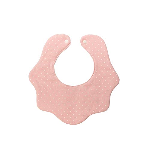Baby Girl Boy Unisex Fabric Drooling Feeding Bibs Spring Summer (5-Pack Polka Dot)