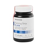 McKesson Packing Strip, Sterile, Plain, 100% Cotton, 1/2 in x 5 yds, 1 Count