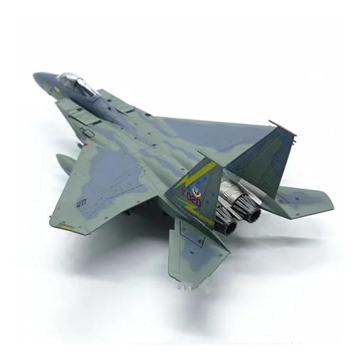 Modelo de avión F15A Fighter diecast en escala 1/100 con acabados metálicos 4