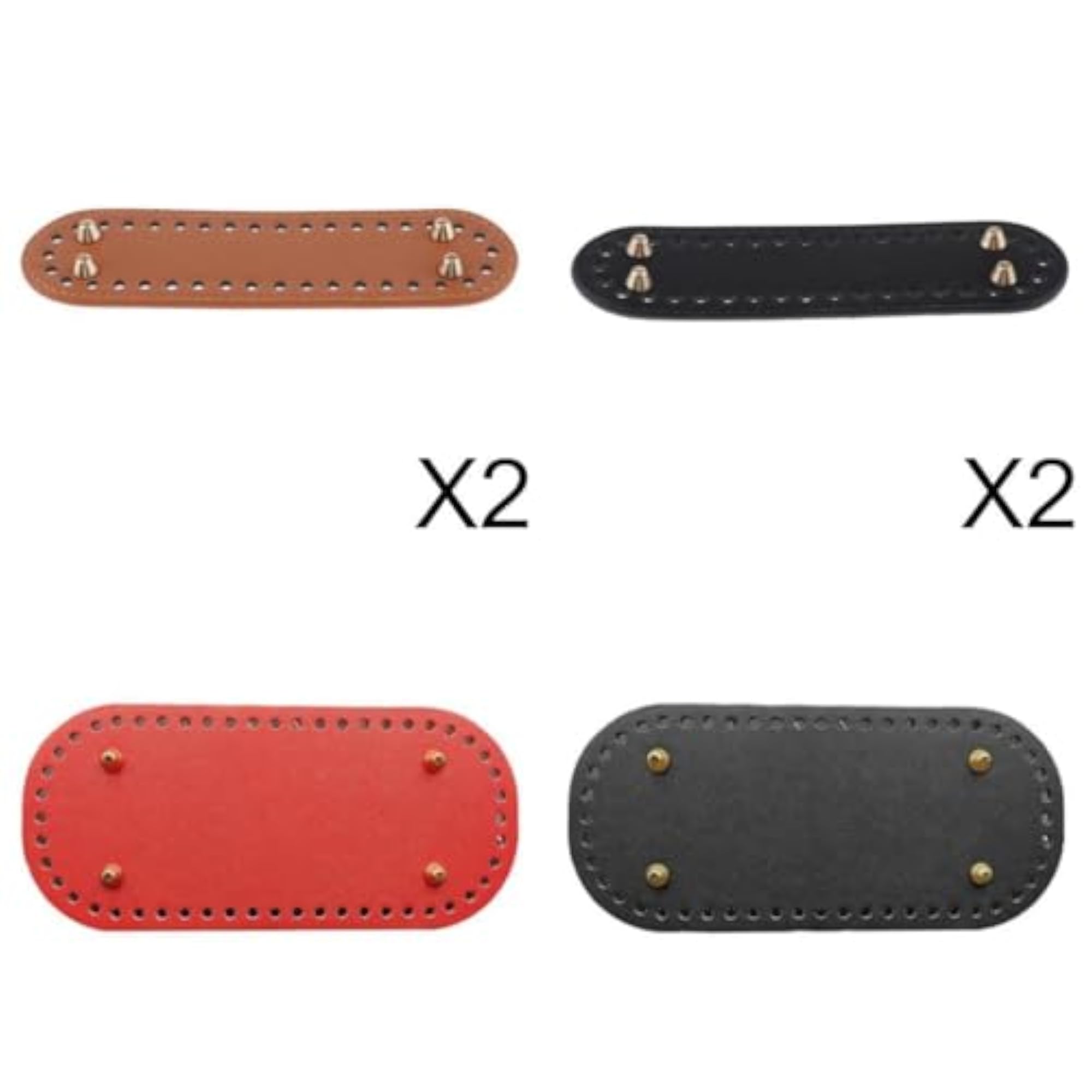 6pcs Nail Bag Bottom Cushion Pad for Handmade Bags, Black