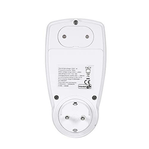 Mufern Wattmet digital Medidor de energia Medidor de energia Gráfico de tensão Tomada de medição de