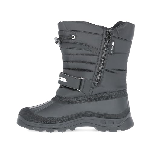 Trespass Unisex Kids Dodo Snow Boots, Black, 10 UK Child