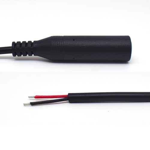 Cable 6.35mm Macho a Cable Abierto 0.3 m 2PCS miniatura 3
