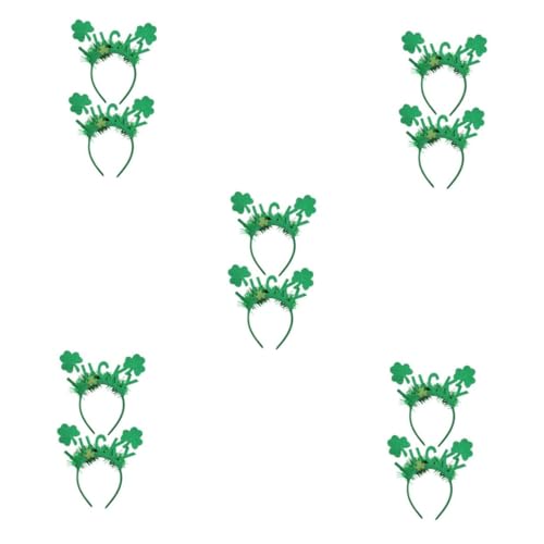 Accessoires de tête shamrock vert pour vos soirées de la Saint-Patrick en groupe