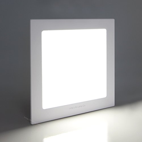 Long Life Lamp Company 12W LED Square Recessed Ceiling Panel Down Light Flat Slim Cool White 6500k Long Life Lamp Company 12W LED Square Recessed Ceiling Panel Down Light Flat Slim Cool White 6500k