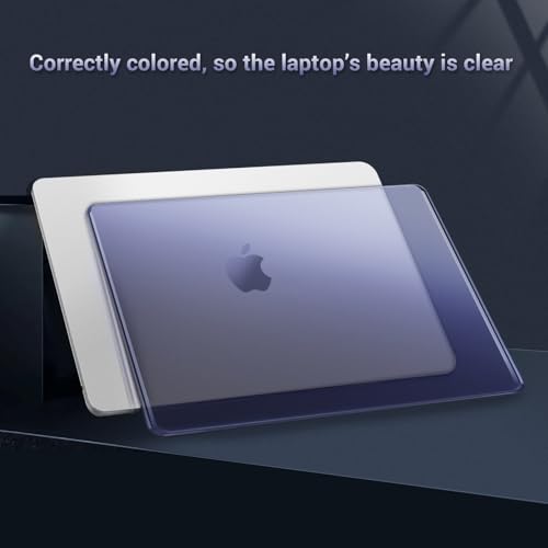 Image of MOSISO Compatible with MacBook Air 13 inch Case M5 2026 M4 M3 M2 2025-2022 A3449 A3240 A3113 A2681, 4 in 1 Kit Matte Hard Shell for MacBook Air 13.6 Case, Anti-Fingerprints&Ultra-Thin, Navy Blue