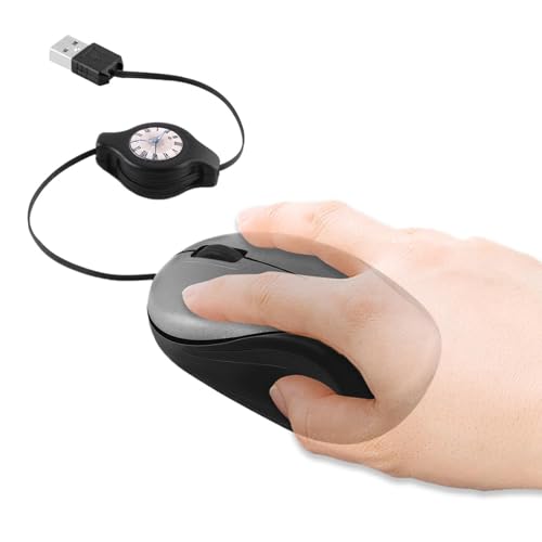 Ratones de viaje para laptop: soluciona el desorden de cables con este mini ratón retráctil