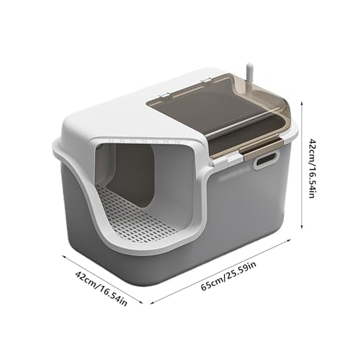 Caja sanitaria cerrada grande para gato con puerta miniatura 2