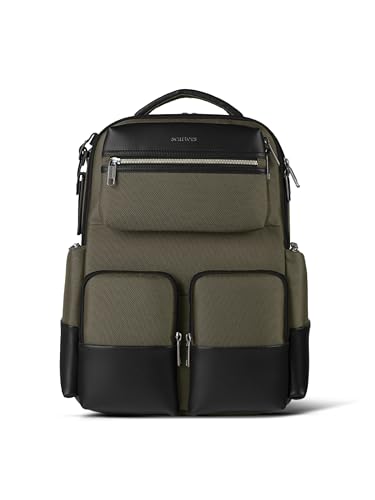 scarters Terminal- 16” Spacious Multi Compartment Backpack Laptop Bag | 24 Litres | (Olive Green)