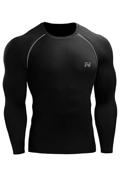 NINQ Men’s Premium Full Sleeve Compression T-Shirt – Athletic Base Layer Tights for Fitness & Sports. NINQ Men’s Premium Full Sleeve Compression T-Shirt – Athletic Base Layer Tights for Fitness & Sports.